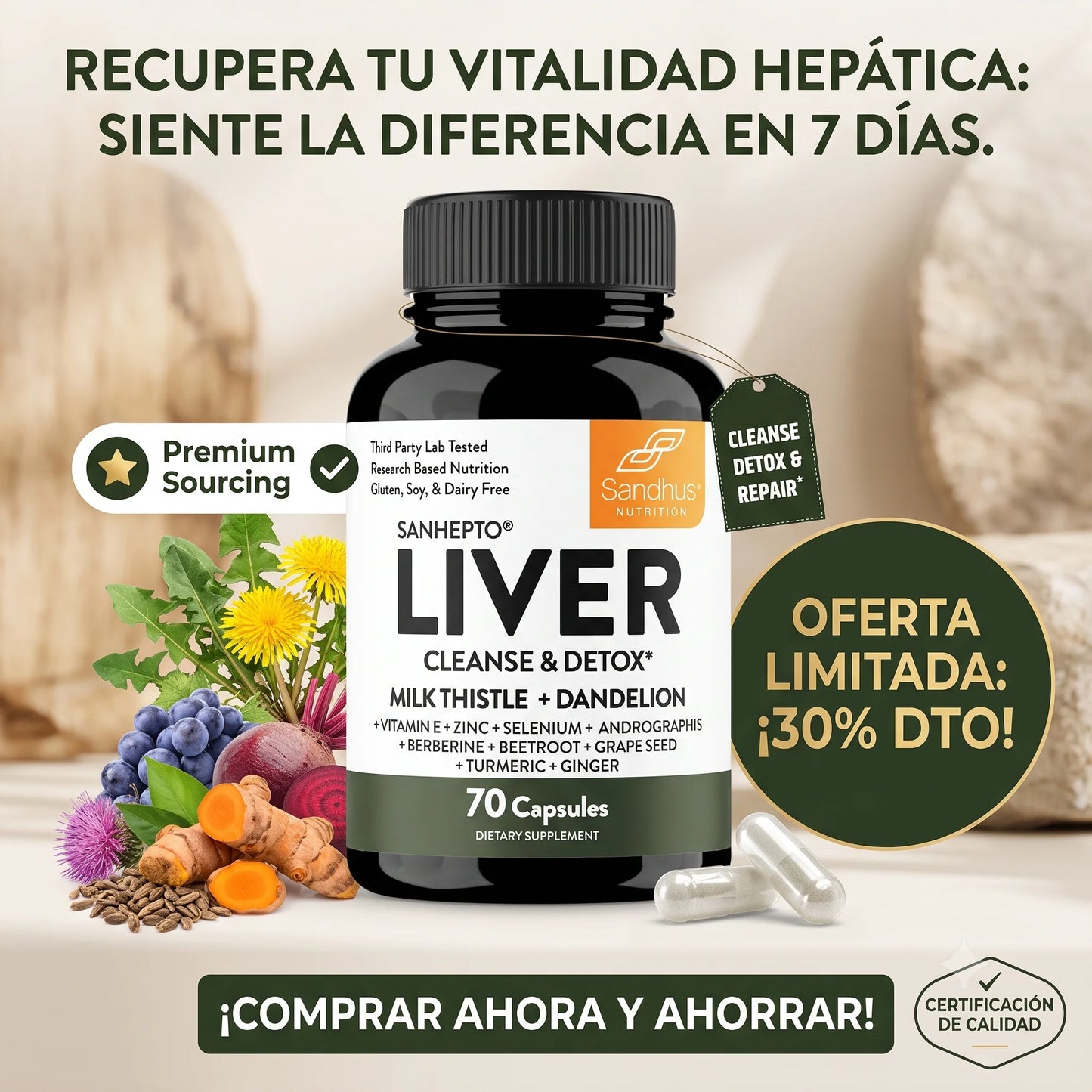 Liver Cleanse & Detox - 70 CAPS