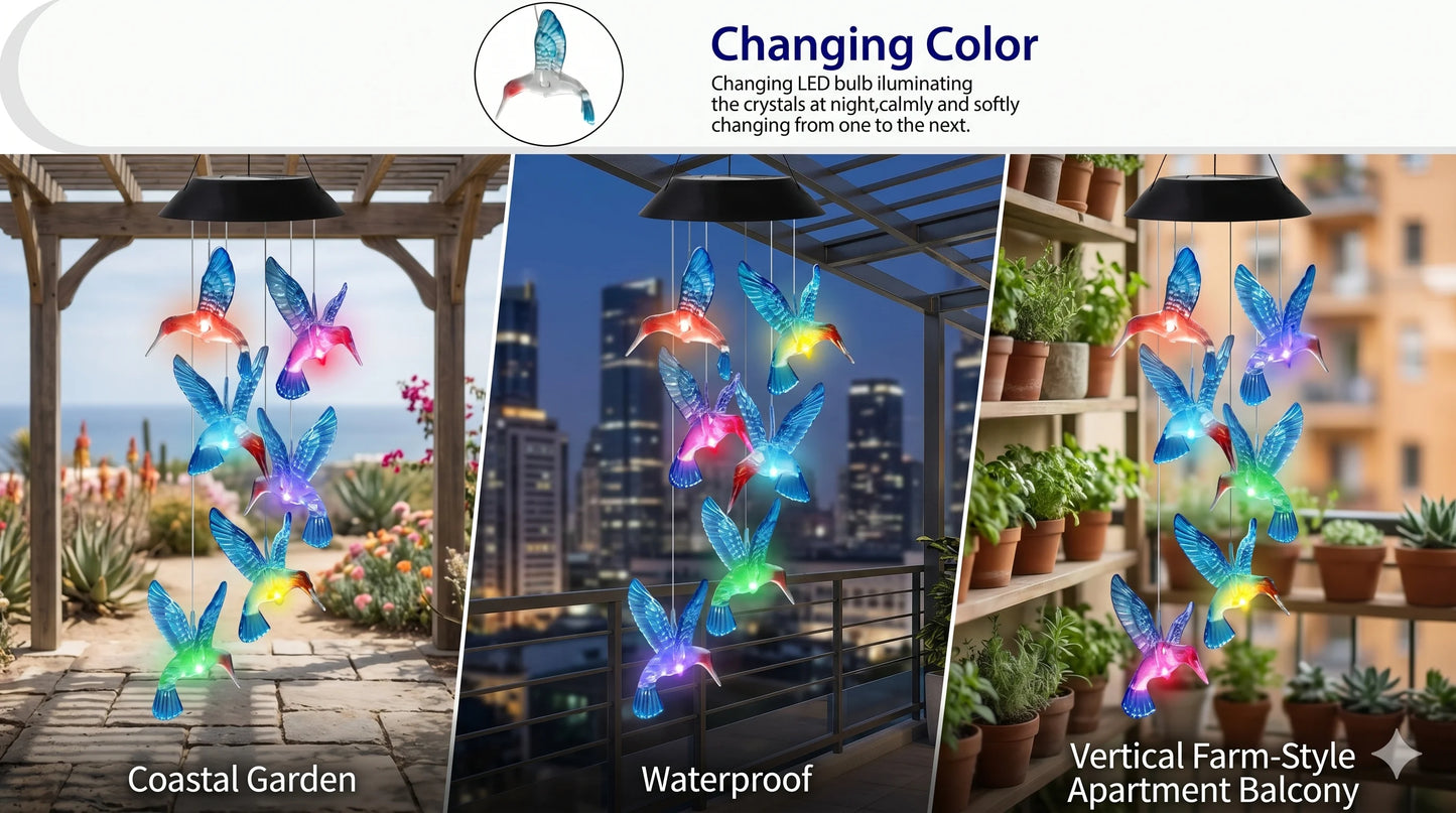 Colibrí Solar Decorativo