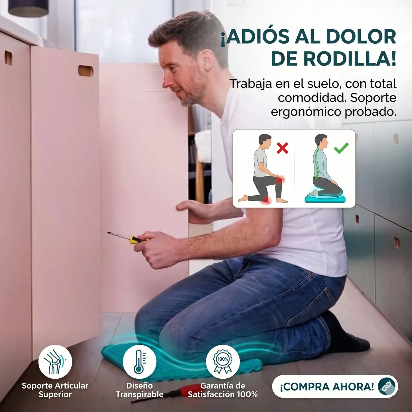 Cojín Suave de Gel Flexible