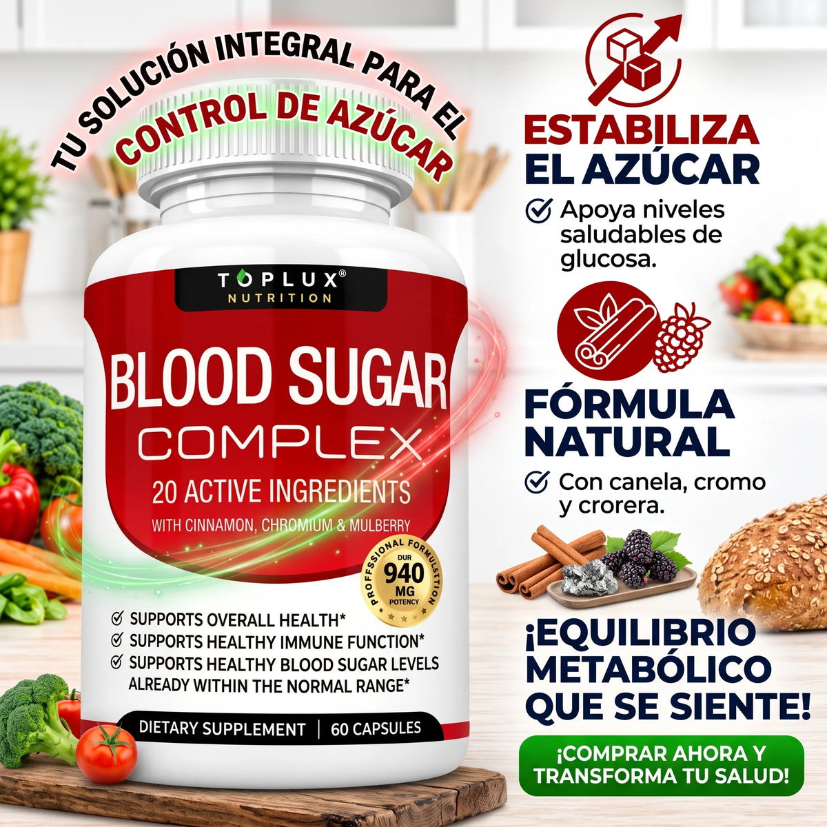 Blood Sugar Complex - 60 capsulas