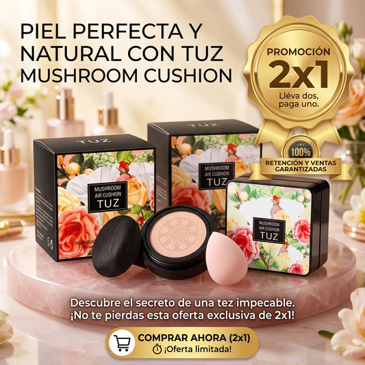 Base Cushion TUZ Mushroom - El secreto de una piel radiante