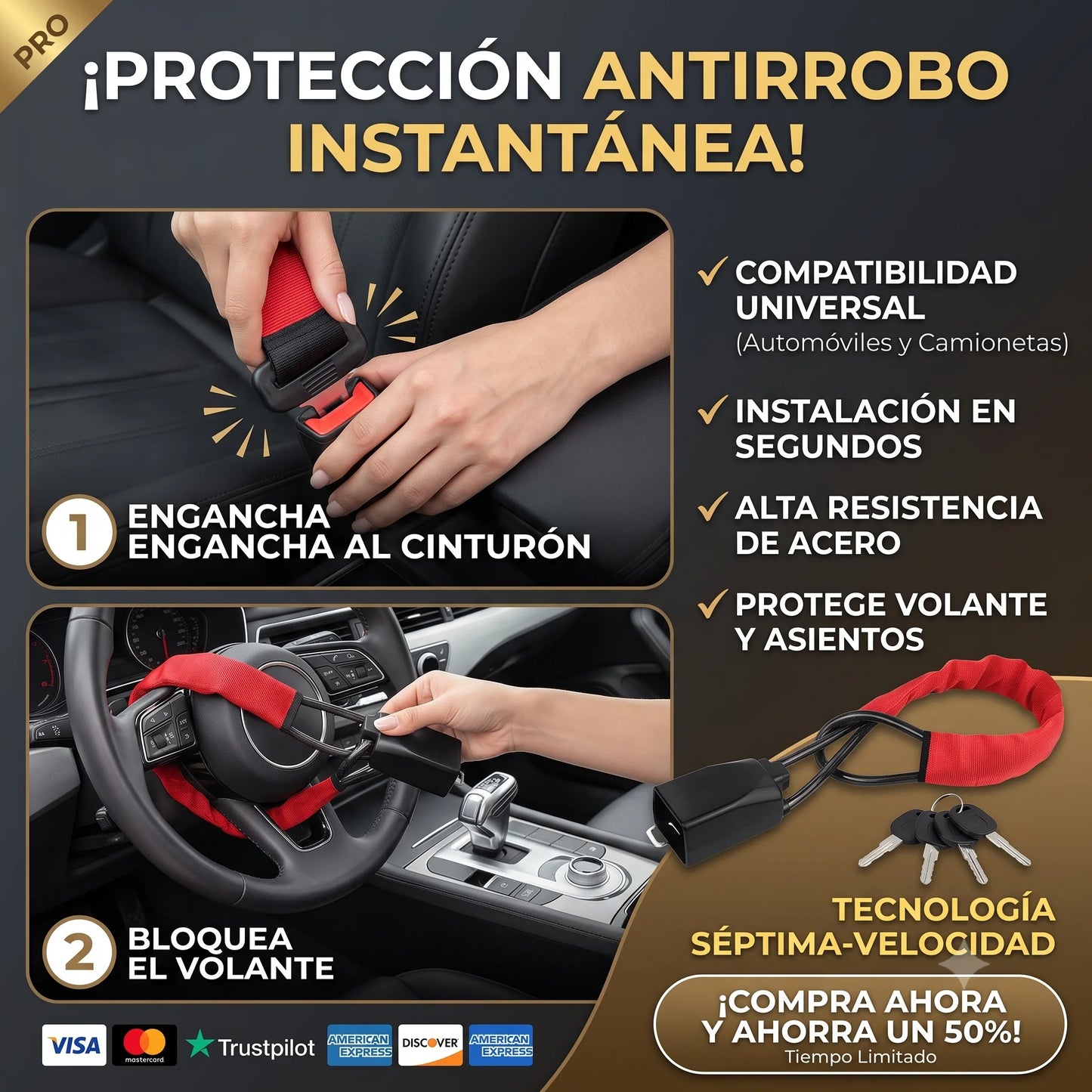 SteelShield – Cable de Seguridad Antirrobo