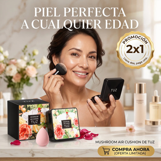 Base Cushion TUZ Mushroom - El secreto de una piel radiante