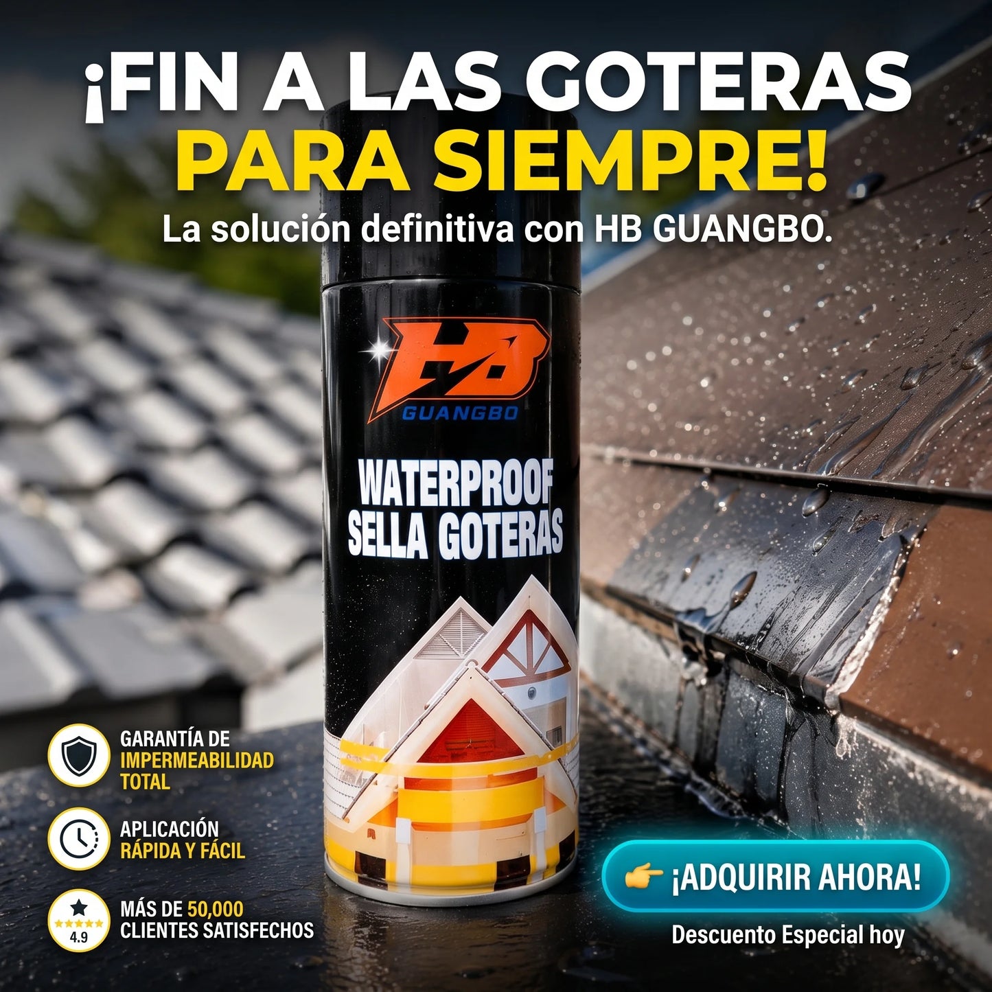 Spray Impermeabilizante HB Guangbo Sella Goteras