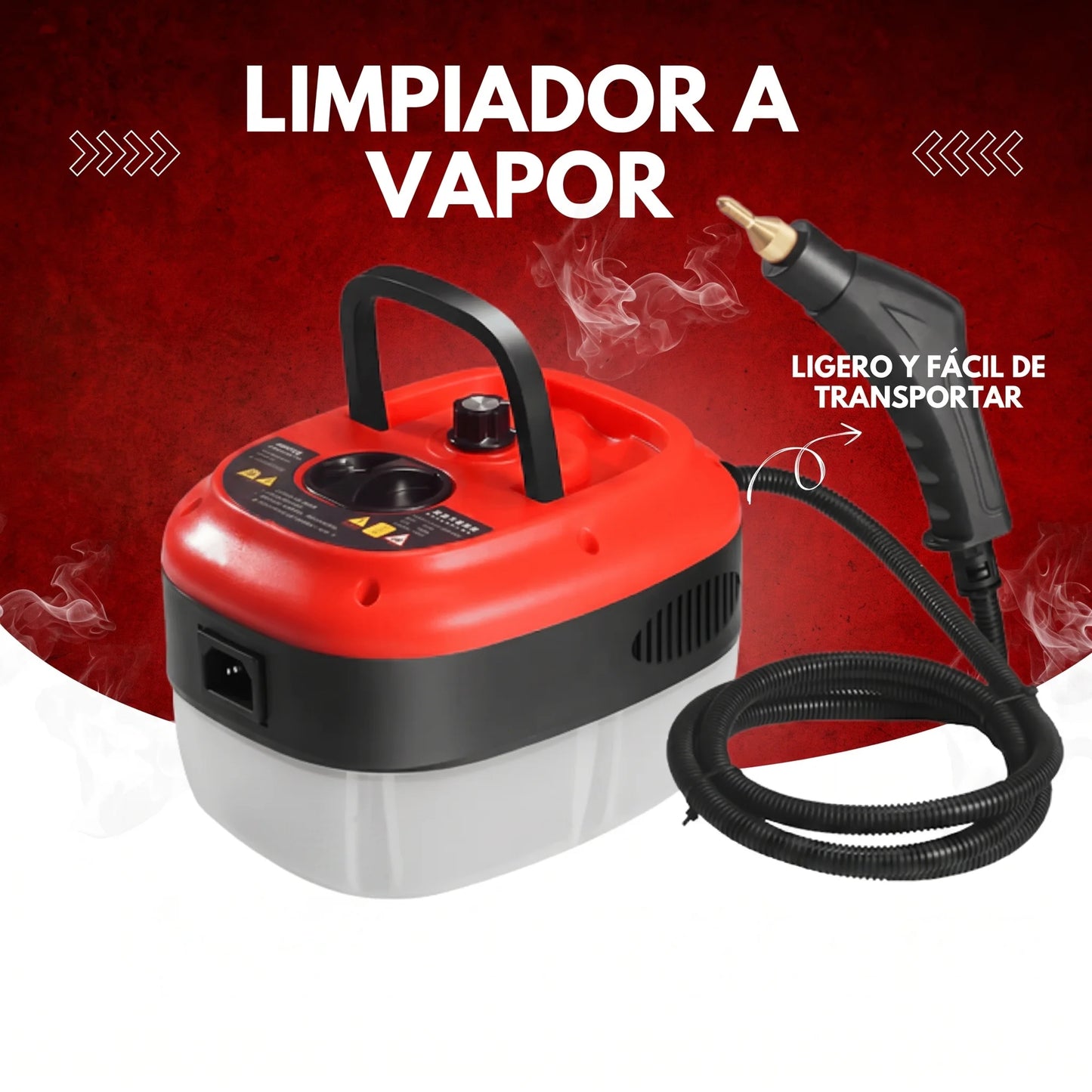 Limpiador a Vapor 2500 W Portátil