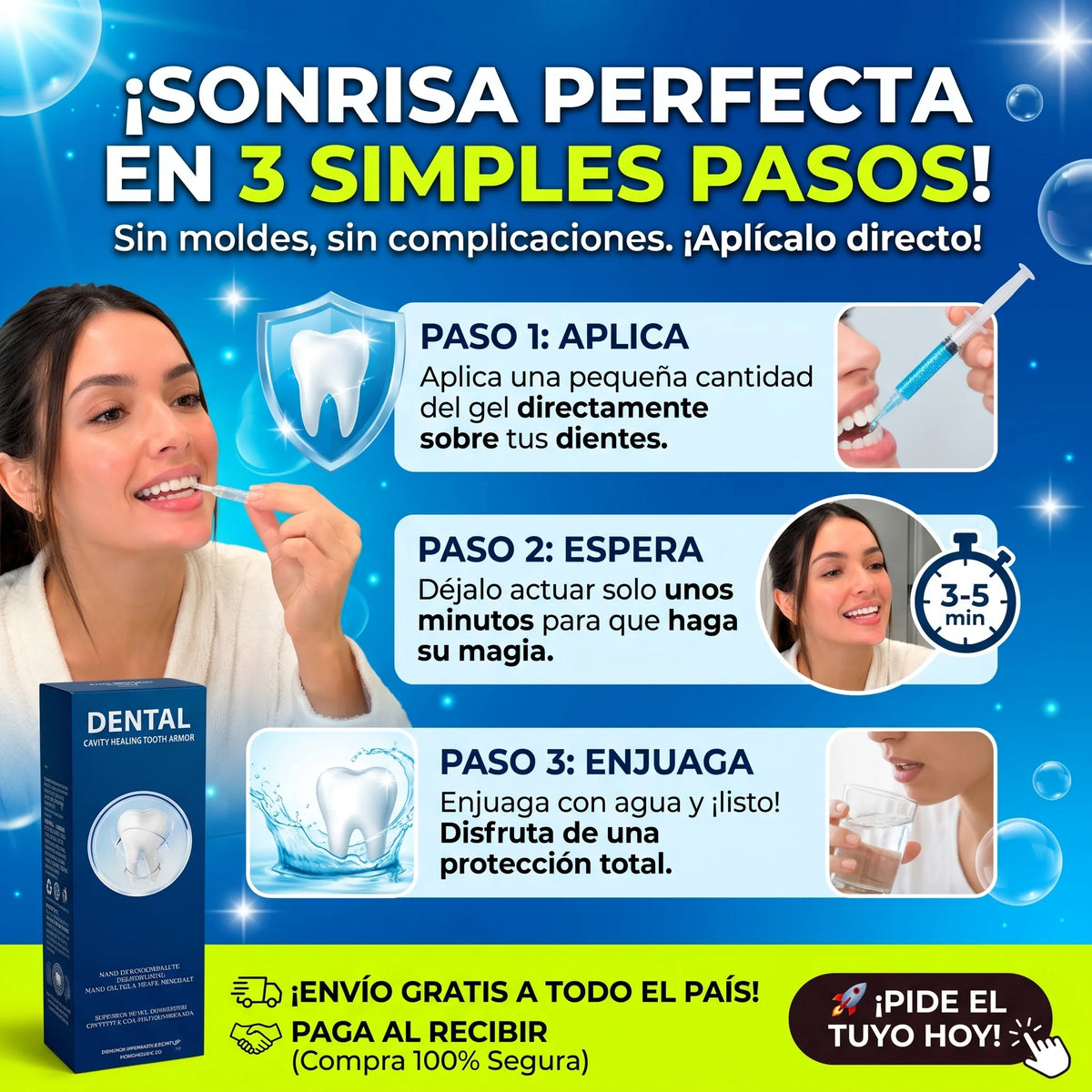 Dental Cavity Healing - Solución líquida cuidado dental