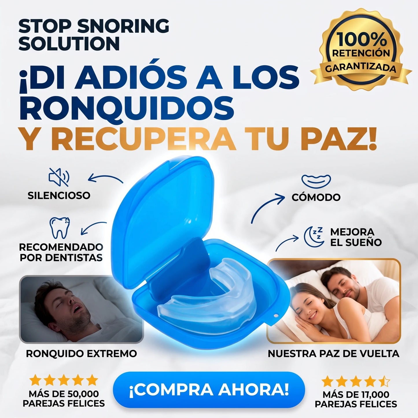 Placa Bucal Antirronquidos Termomoldeable