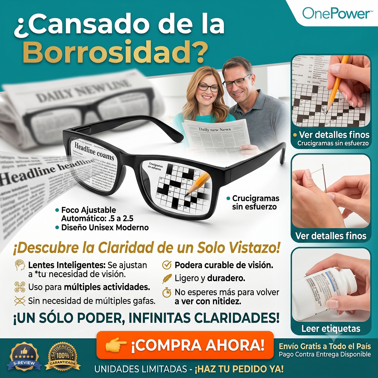 LENTES ONE POWER Enfoque Automático