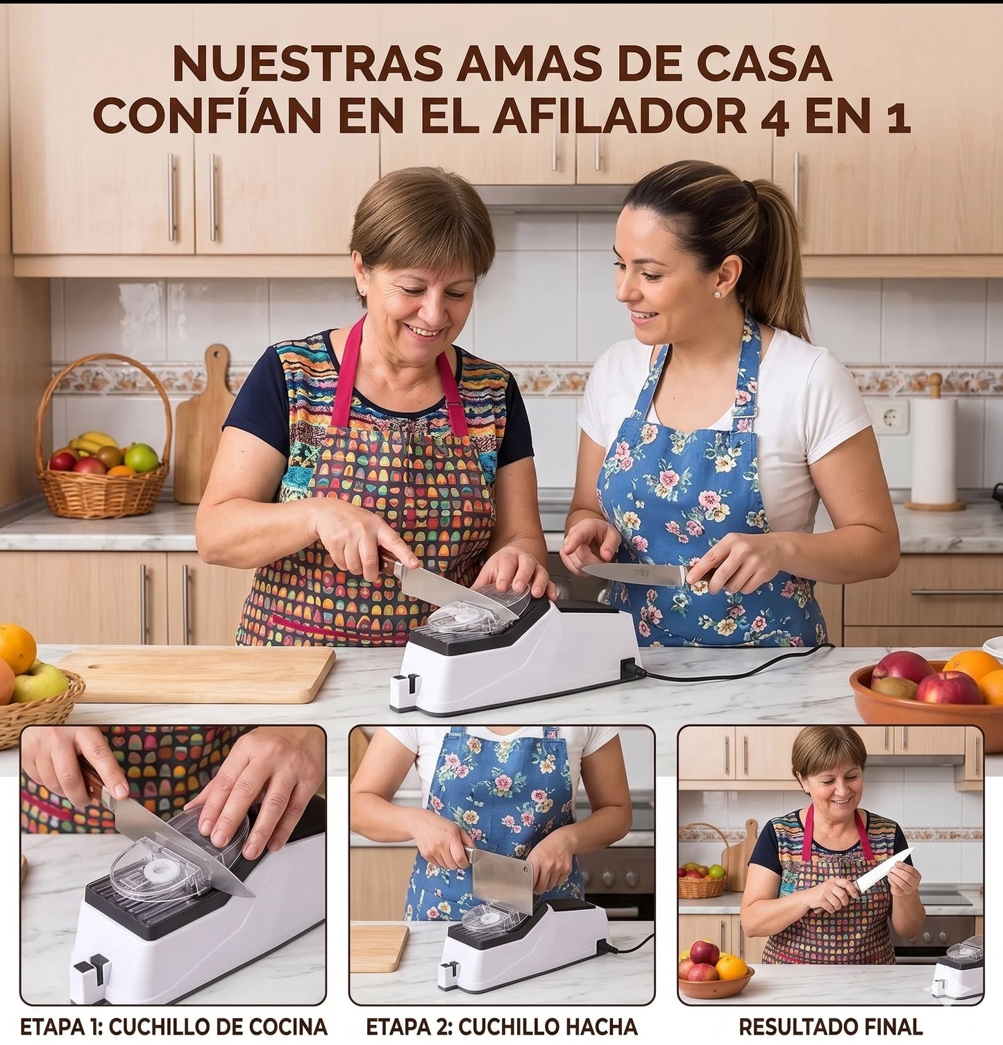 AFILADOR DE CUCHILLO ELECTRICO 4 EN 1