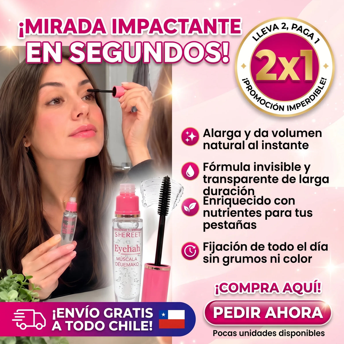 Promo 2x1 NutriFix Mirada Perfecta - Máscara Gel Fijador Transparente