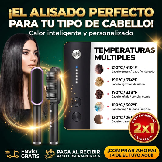 SilkPro Ionic Styler™ - Promo 2x1 Cepillo Alisador Antifrizz