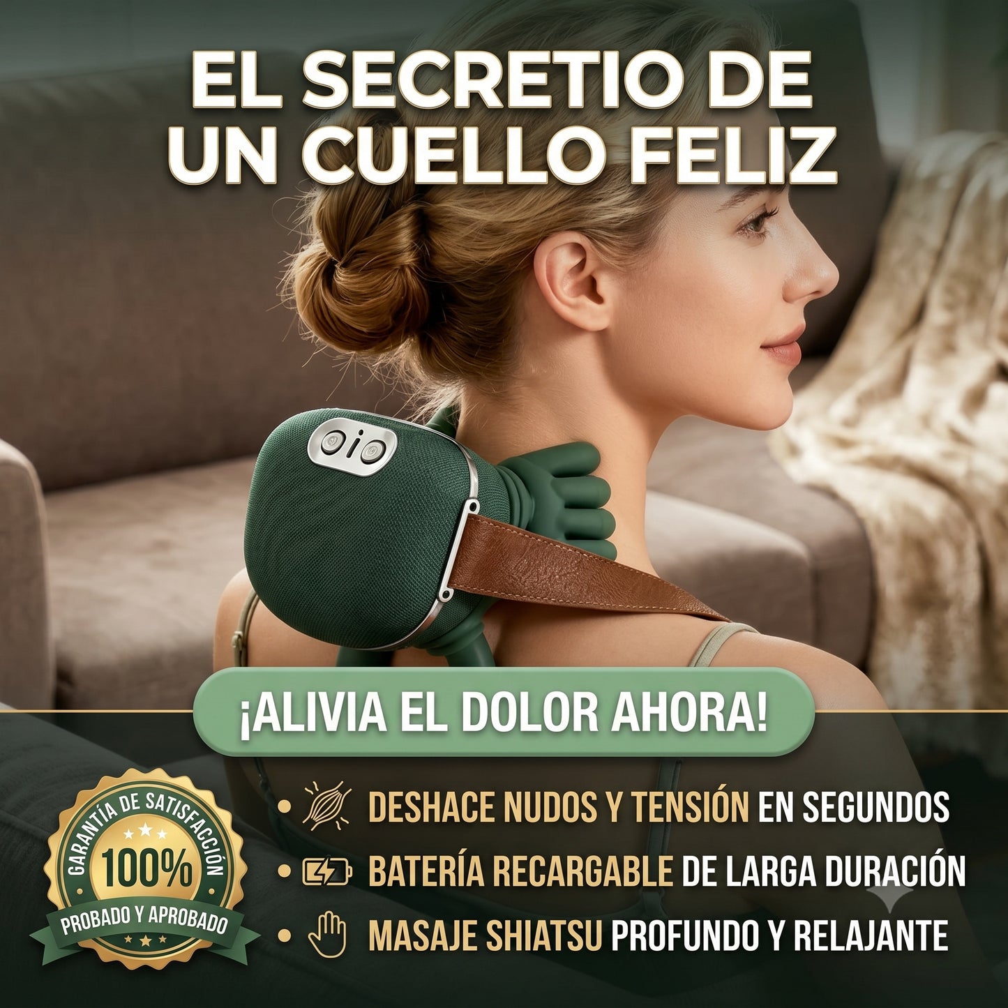 Masajeador de Cuello con Manos
