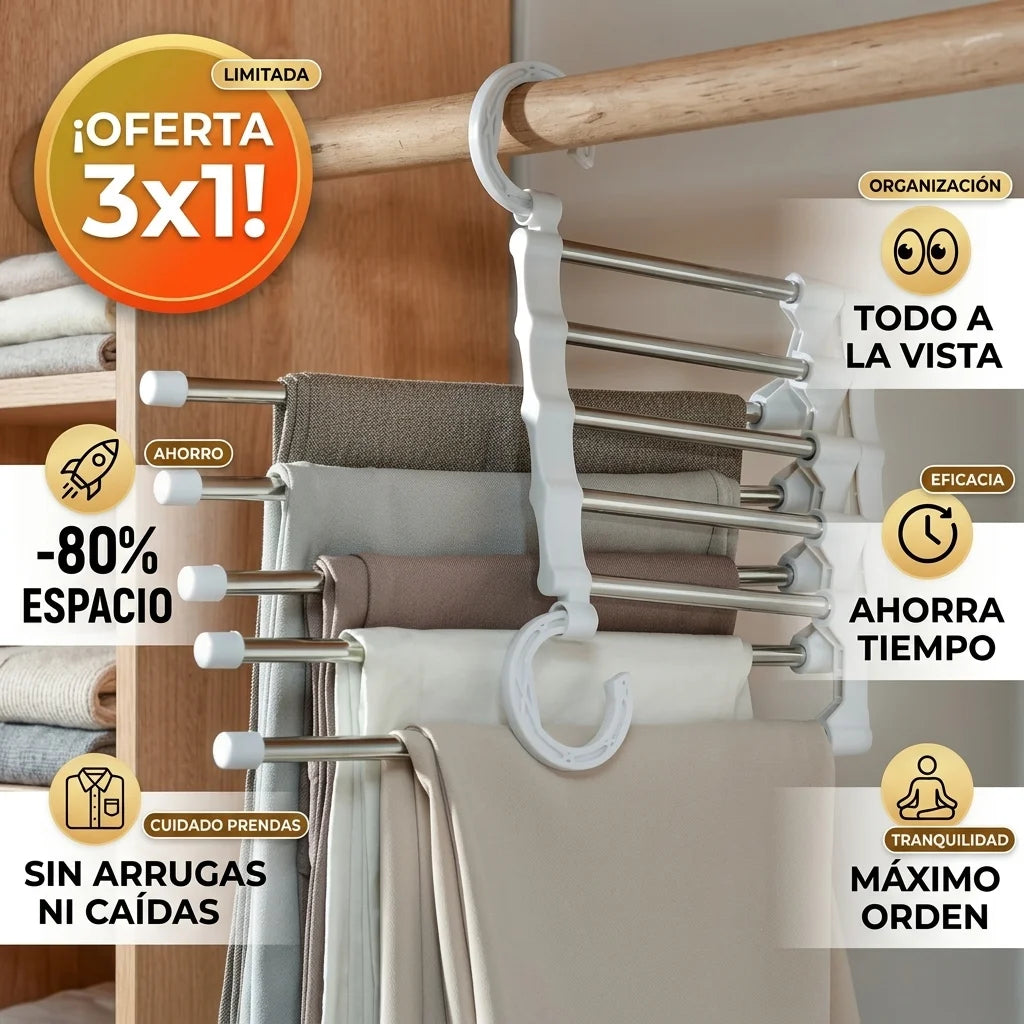 Organizador Multi-Percha 5 en 1 - Lleva 3 paga 1