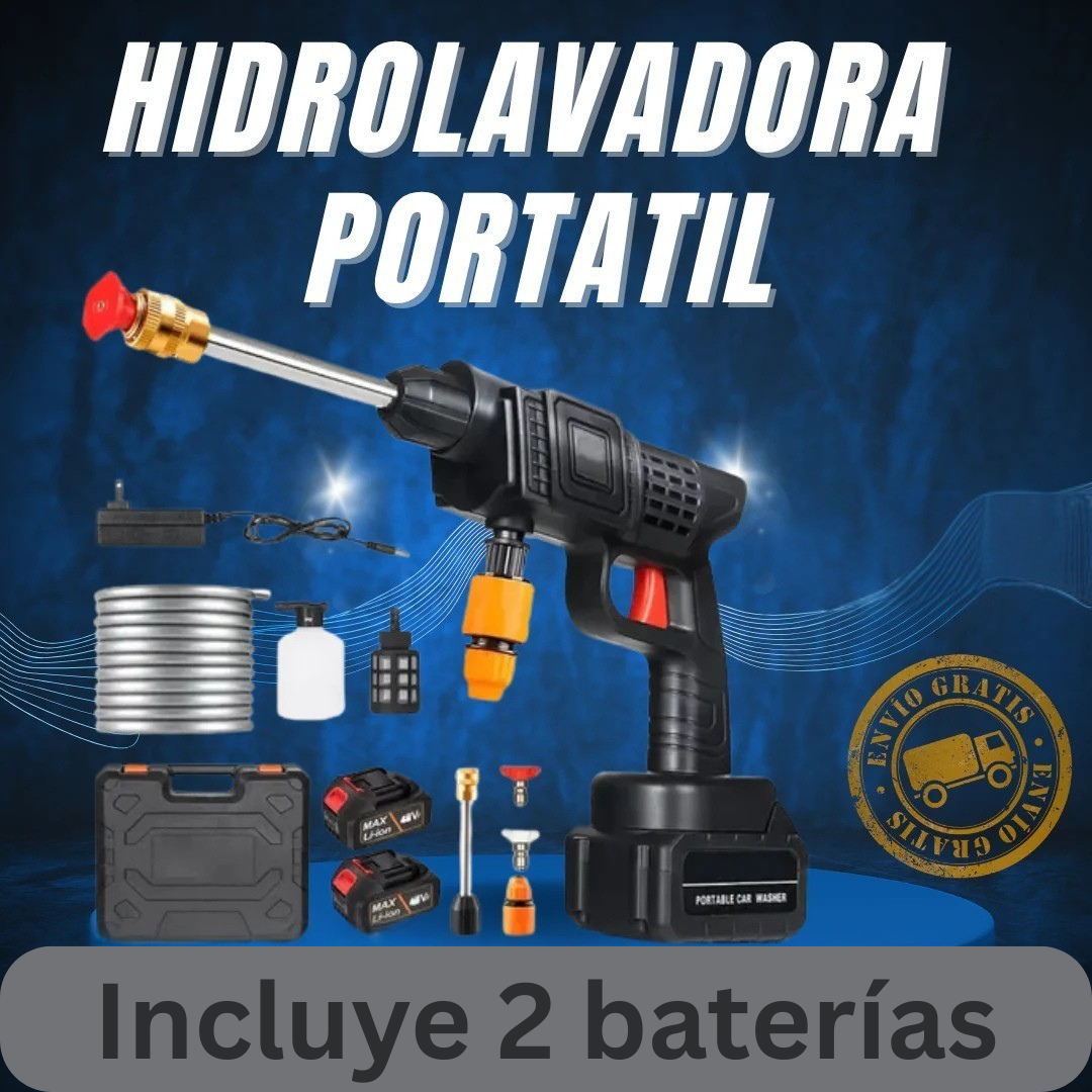 Hidrolavadora portátil 2 baterías